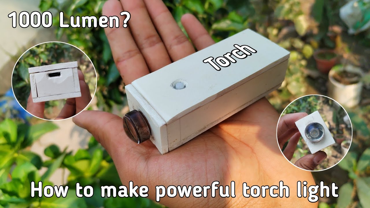 How to make powerful torch light🔥// লাইট   কেমন করে বানাবেন💯//#Light