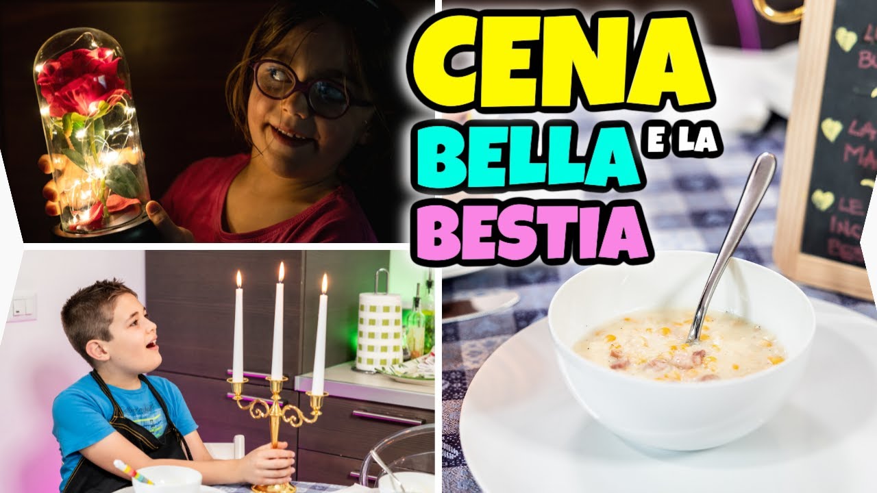FACCIAMO LA CENA DELLA BELLA e la BESTIA con la Rosa dell'Amore Eterno