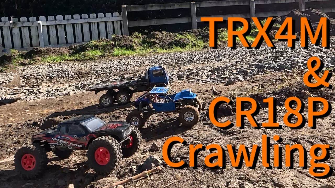 HobbyPlus Arktos 6X6, CR18p JuiceUp & Traxxas TRX4M - Backyard Crawling