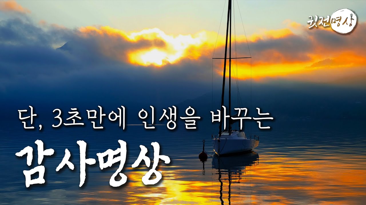☯ 단, 3초만에 인생을 바꾸는 감사명상
