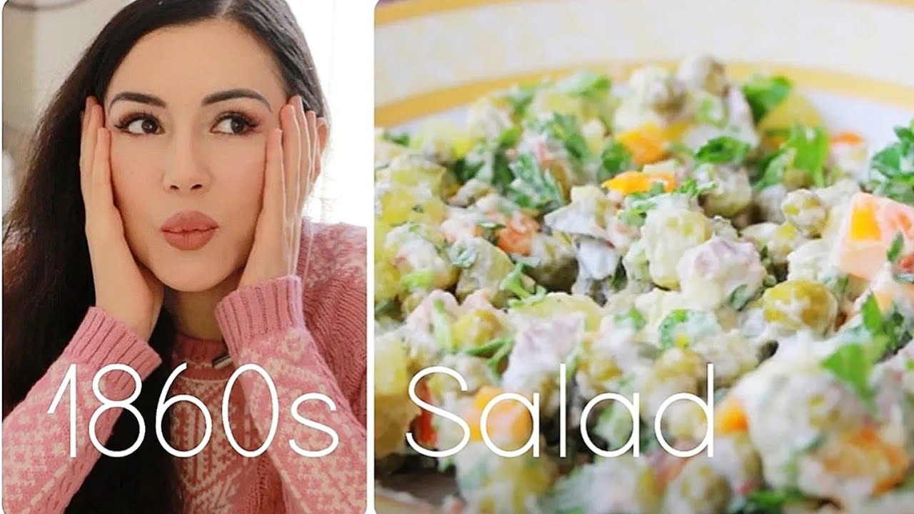 ASMR Relaxing Cooking 👩🏻‍🍳 Making 1860's Dish ~ ASMR Cooking Show ~ Olivier Salad Best Recipe