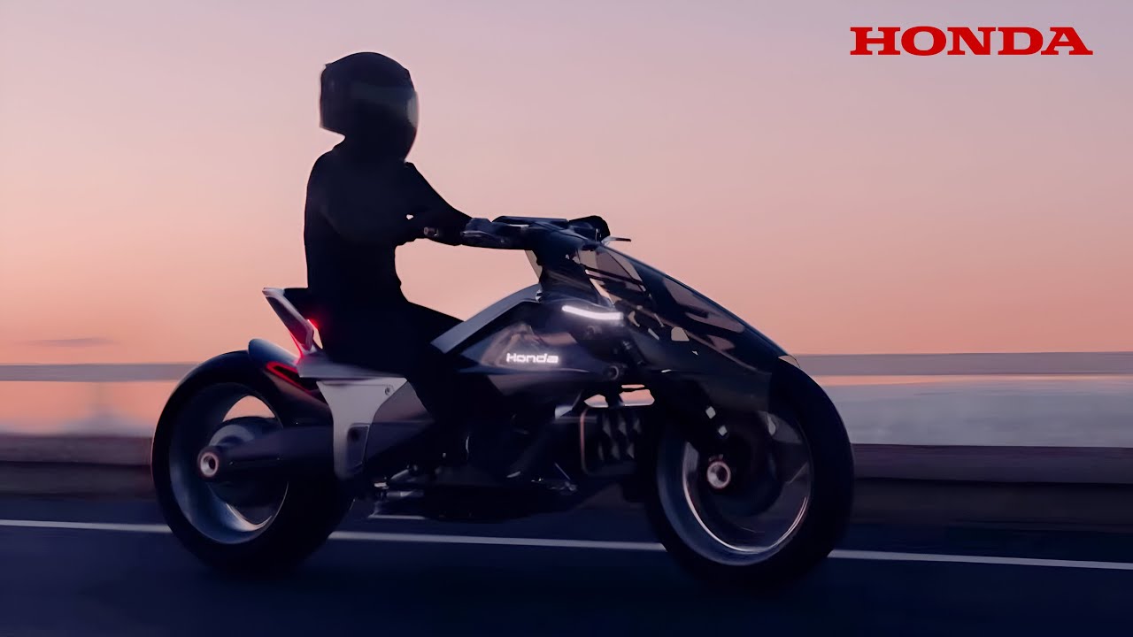 Новый футуристический электромотоцикл Honda — Outlier Concept