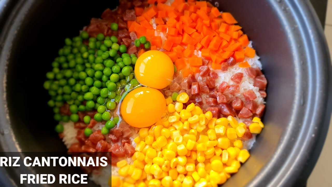 Riz cantonais en cuiseur | How to cook rice fry rice recipe | egg fried rice | 365 recipe cooking