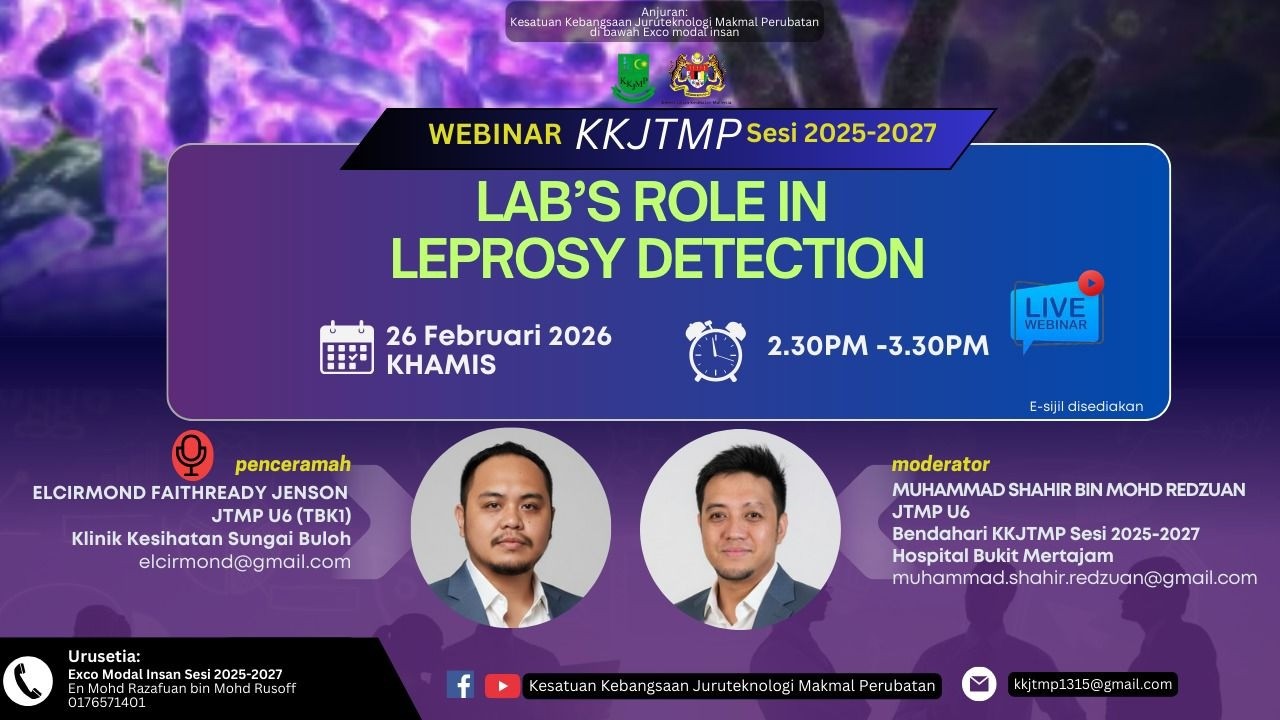 JTMP Webinar: Lab's Role in Leprosy Detection