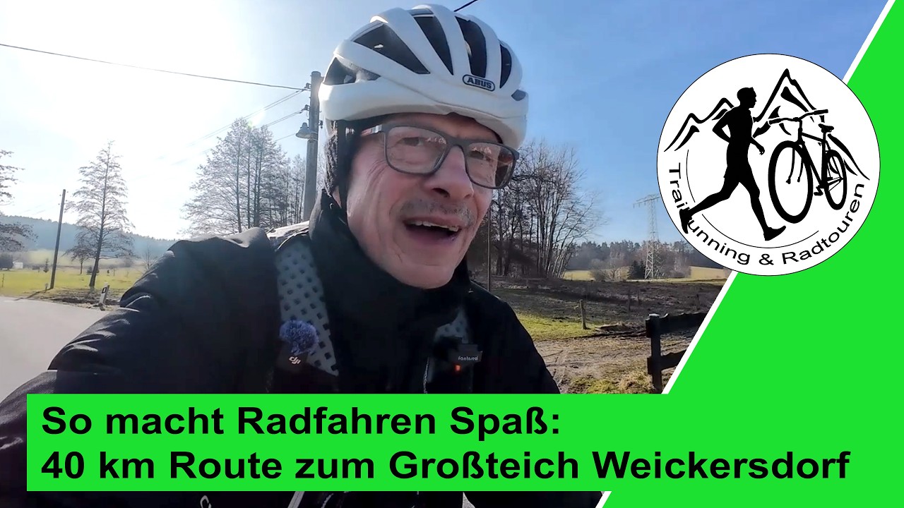 So macht Radfahren Spaß: 40 km Route zum Großteich Weickersdorf