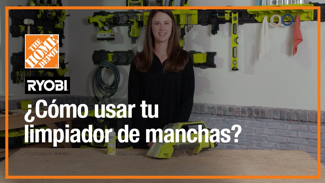 ¿Cómo usar tu limpiador de manchas de Ryobi?