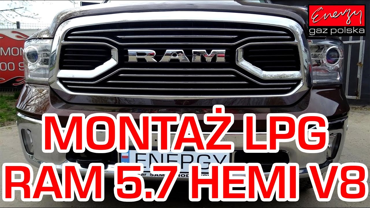Zachwycający Dodge Ram 5.7 V8 395KM (290kW) 2015r z LPG BRC!