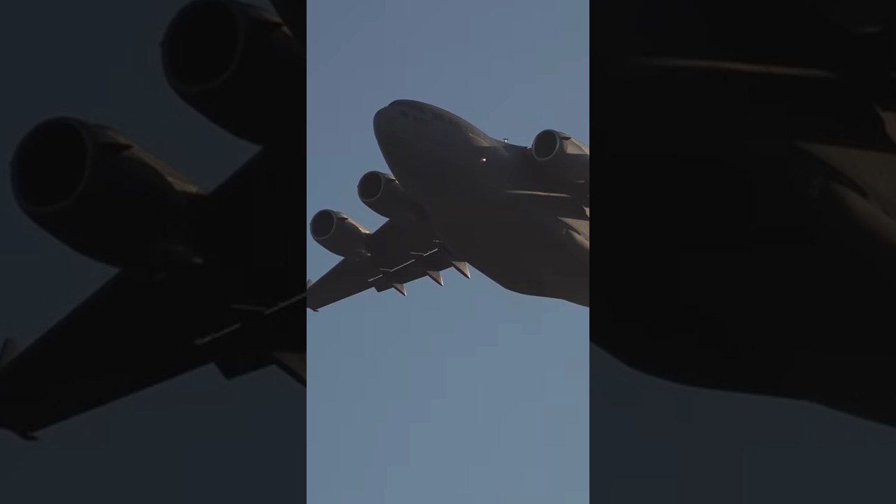 Aeronave C5 Galaxy. For&ccedil;a A&eacute;rea dos Estados Unidos, &eacute; maior cargueiro militar em opera&ccedil;&atilde;o. #avi&atilde;o