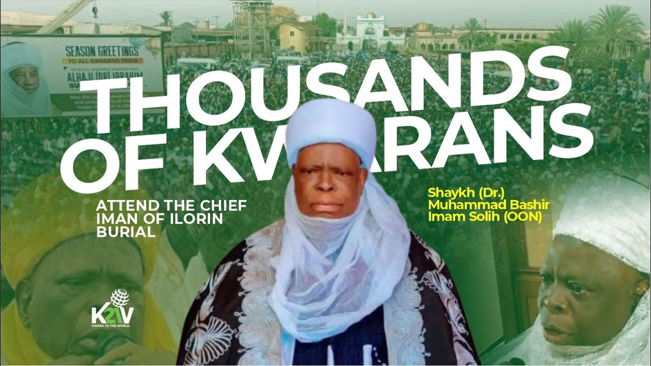 Full Video Thousands of Muslim faithful on Tuesday at the final burial of Late Chief Imam of Ilorin