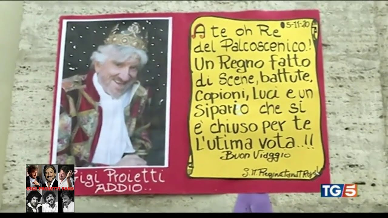 L'ultimo saluto a Gigi Proietti