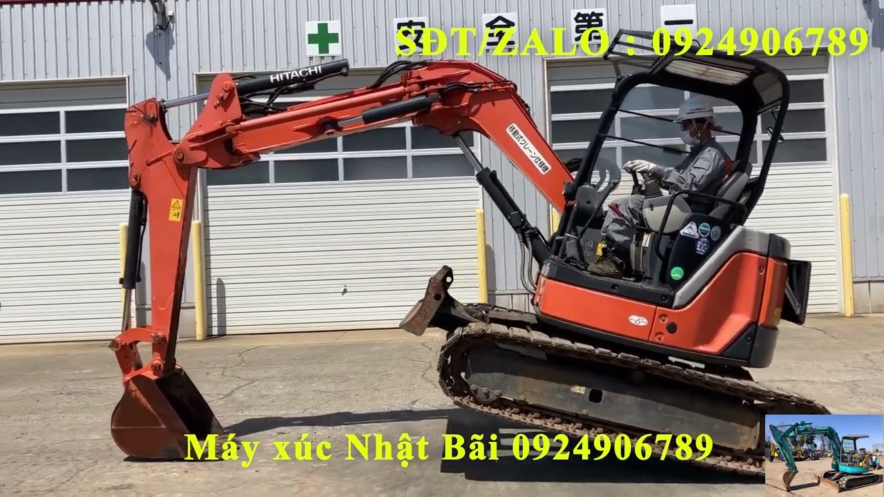 Hàng đặt Máy xúc nhật bãi Hitachi ZX55UR-3 sản xuất 2015 làm việc 2400 giờ giá 450 triệu