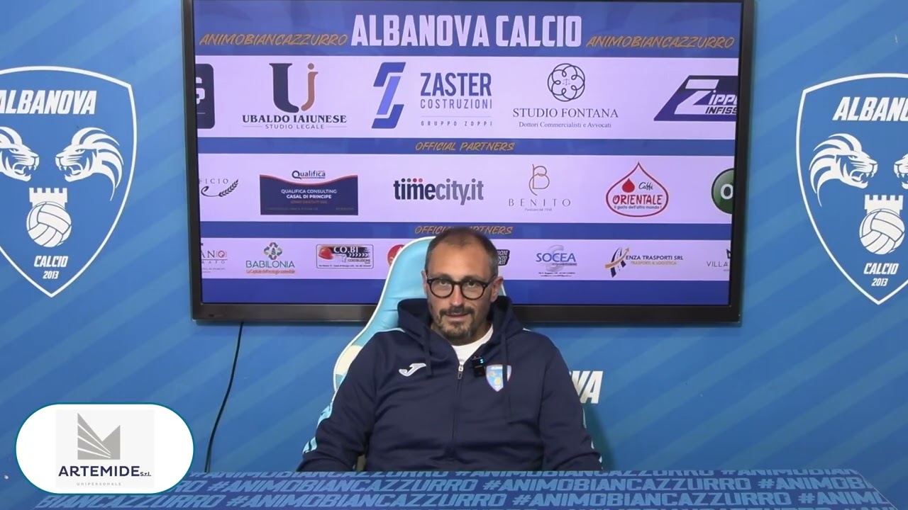 ⚽️ Albanova vs Sant'Antonio Abate 1️⃣2️⃣- 0️⃣🎤 Intervista post partita con mister Francesco Diana