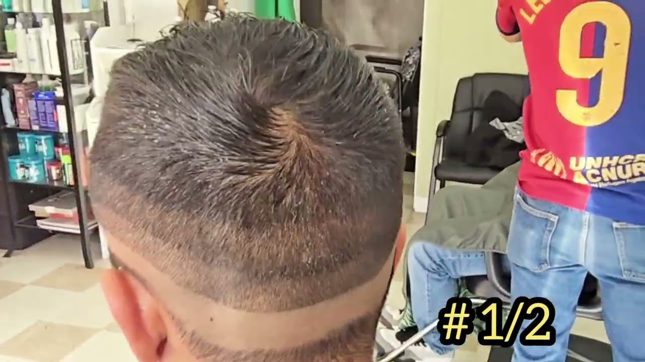 Mid Fade quedó DEMASIADO limpio 😱💈  #midfade #cortedepelo #barberosdelmundo 