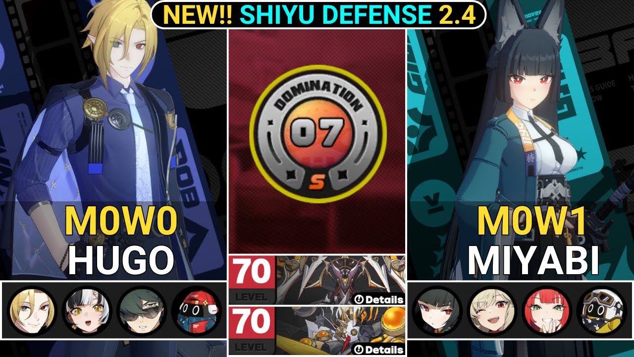 M0W0 Hugo & M0W1 Miyabi Showcase | NEW!! Shiyu Defense ZZZ 2.4
