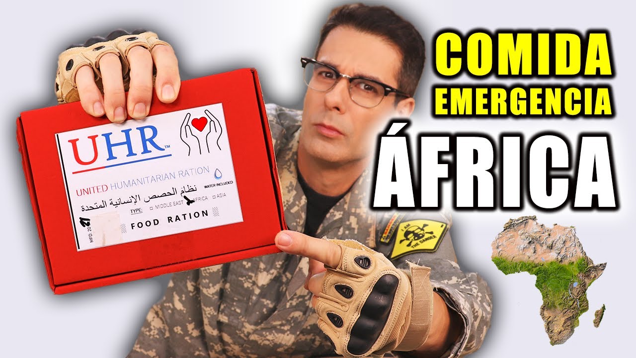 Probando COMIDA de EMERGENCIA de AFRICA ¿Qué tan buena es?