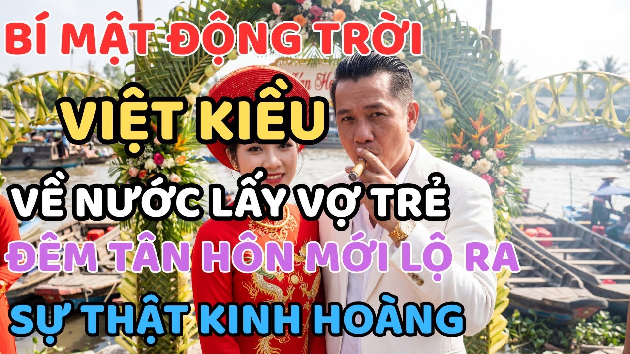 BÍ MẬT ĐỘNG TRỜI: VIỆT KIỀU VỀ NƯỚC CƯỚI VỢ TRẺ, ĐÊM TÂN HÔN MỚI LỘ RA SỰ THẬT KINH HOÀNG