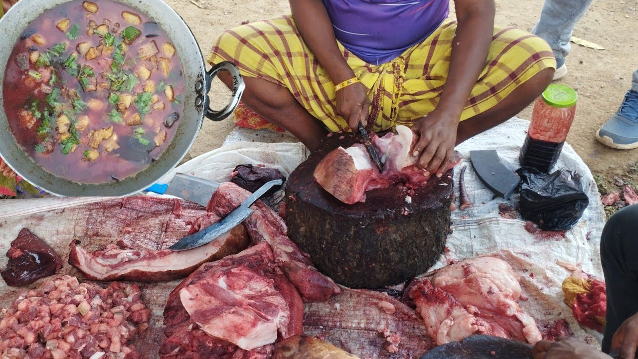 Watch Tribal People Cook a Delicious Pork Recipe for Dinner!