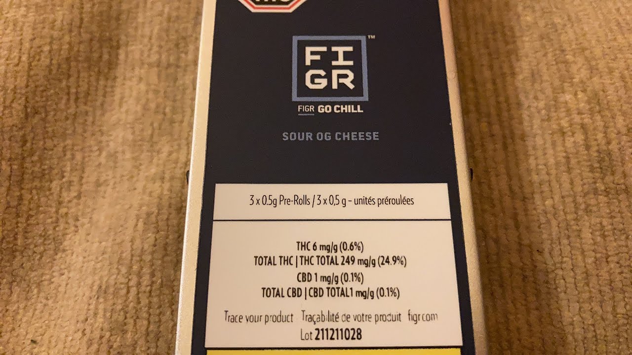 Sour OG Cheese 🧀 24.9% THC Indica / 0.1% CBD 😋 (3x 0.5g Pre-Rolls) 😁