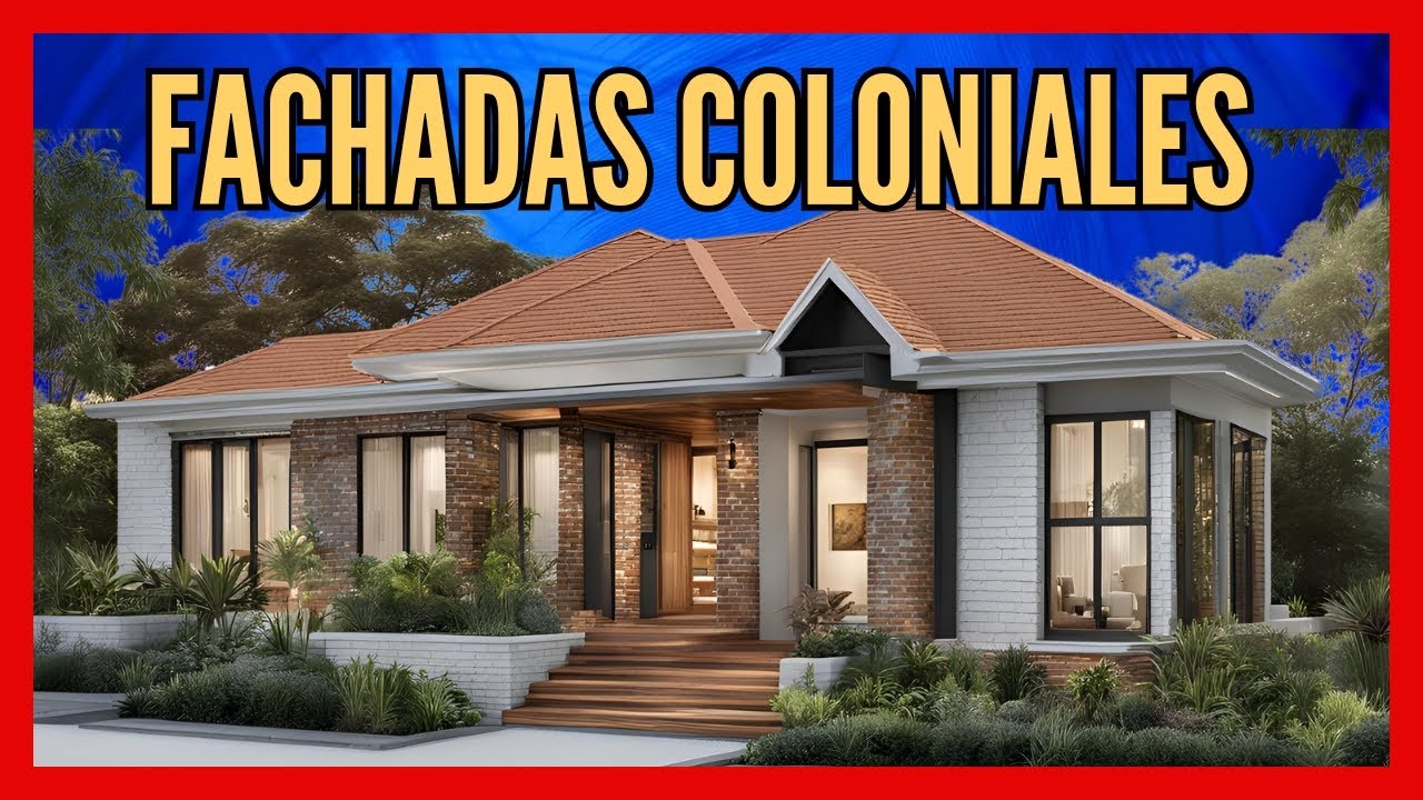 Nuevas FACHADAS de CASAS con estilo COLONIAL Moderno (2024 - 2025)