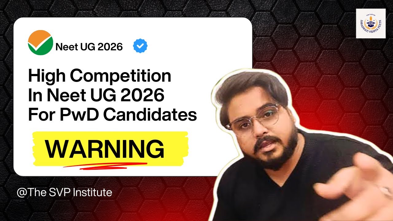 PwD Candidates Neet 2026 High Competition & Expected MBBS Cutoff All Category Wise SVP #PwD #MBBS 