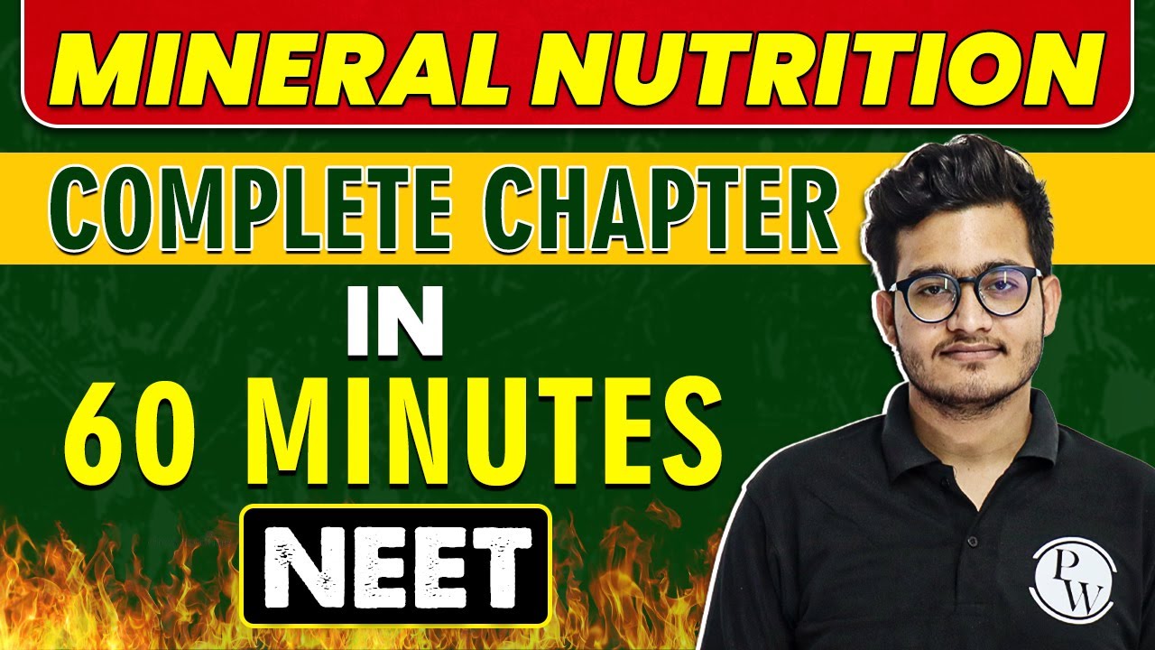 MINERAL NUTRITION in 60 minutes || Complete Chapter for NEET