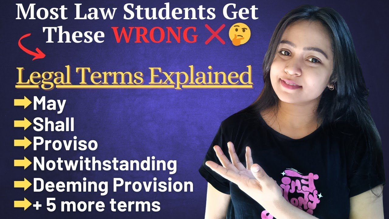 These 10 Legal Words Confuse Every Law Student 🤯 | Understand Bare Acts Easily!