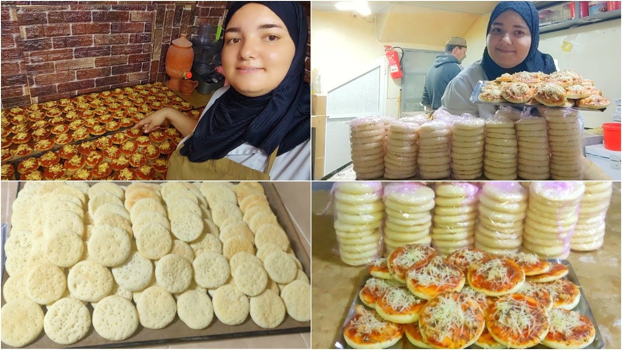 ميني بيتزا بدون بيض ولا حليب🍕 اقتصادية 2 كيلو طحين خرجت لي 200 حبة