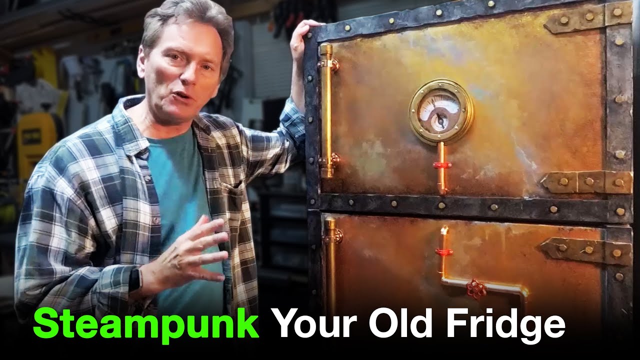 Best Man Cave Fridge Ever! Steampunk You Old Fridge