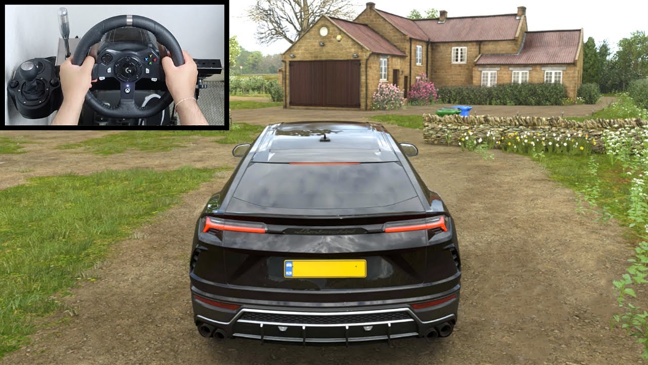 Forza Horizon 4 Lamborghini Urus (Steering Wheel + Paddle Shifter) Off-Road Gameplay