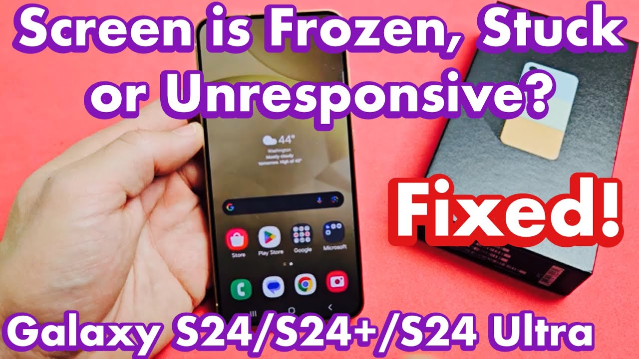 Galaxy S24: экран завис, не реагирует или не отвечает? Не удаётся перезагрузить? ИСПРАВЛЕНО!