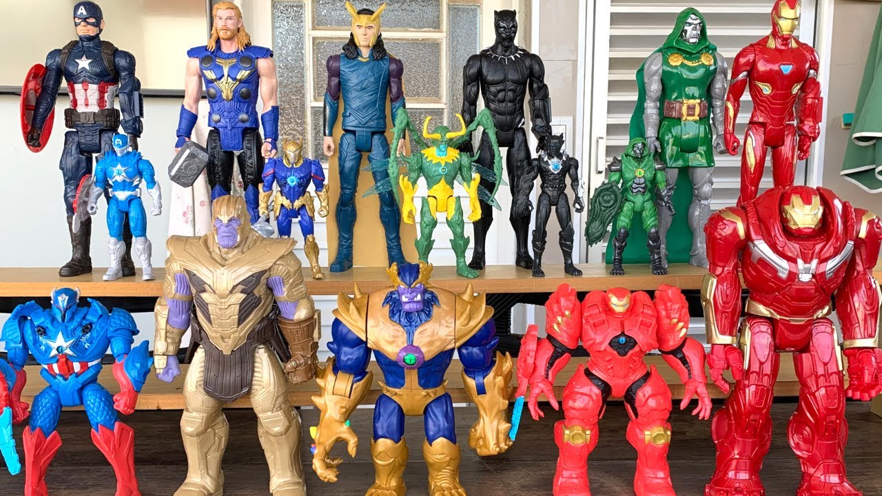 Novos Bonecos Marvel Monster Hunters, Capitão América, Thor, Loki, Pantera Negra, Homem de Ferro