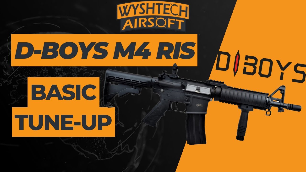 D-Boys M4 RIS BASIC Tune-up #airsoftguns #airsoftreview #aeg