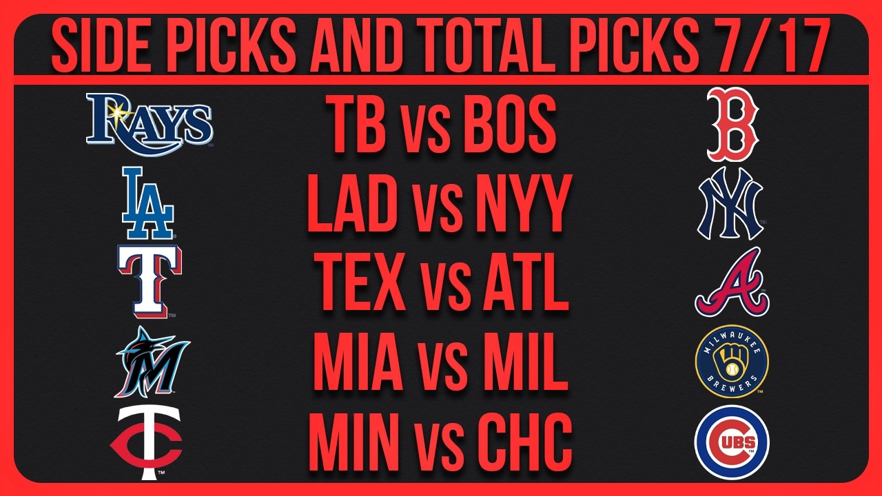MLB Picks Today Friday 7/17/26 MLB Picks & Predictions Today