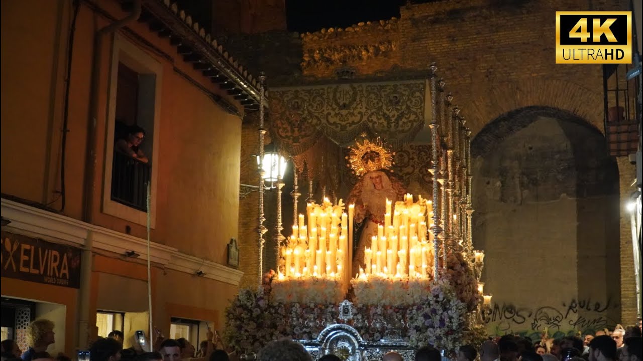 (4K) EXTRAORDINARIA VIRGEN DE LA PAZ |IMPRESIONANTE ENTRADA DE  REGRESO EN SAN ANDRÉS | GRANADA 2024