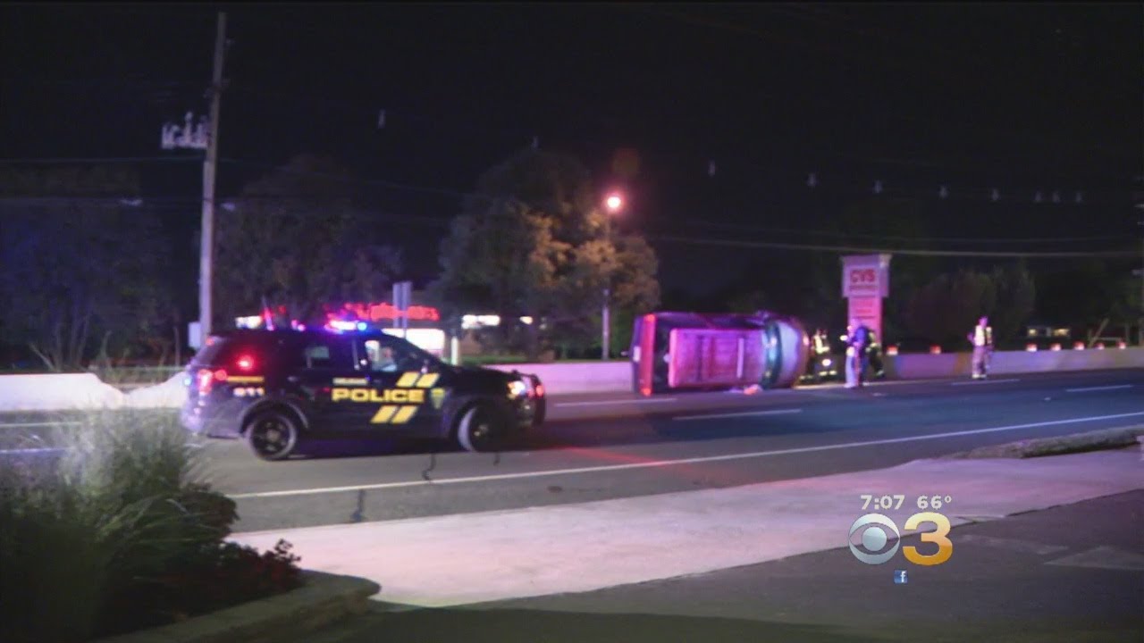 4 Hospitalized After SUV Flips On Route 130 In Burlington County