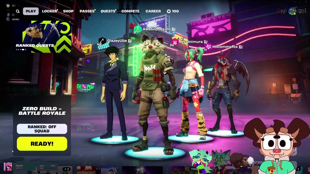 FORTNITE!! ft @ivy_onimura @ube_roll and @itstommyfox !!
