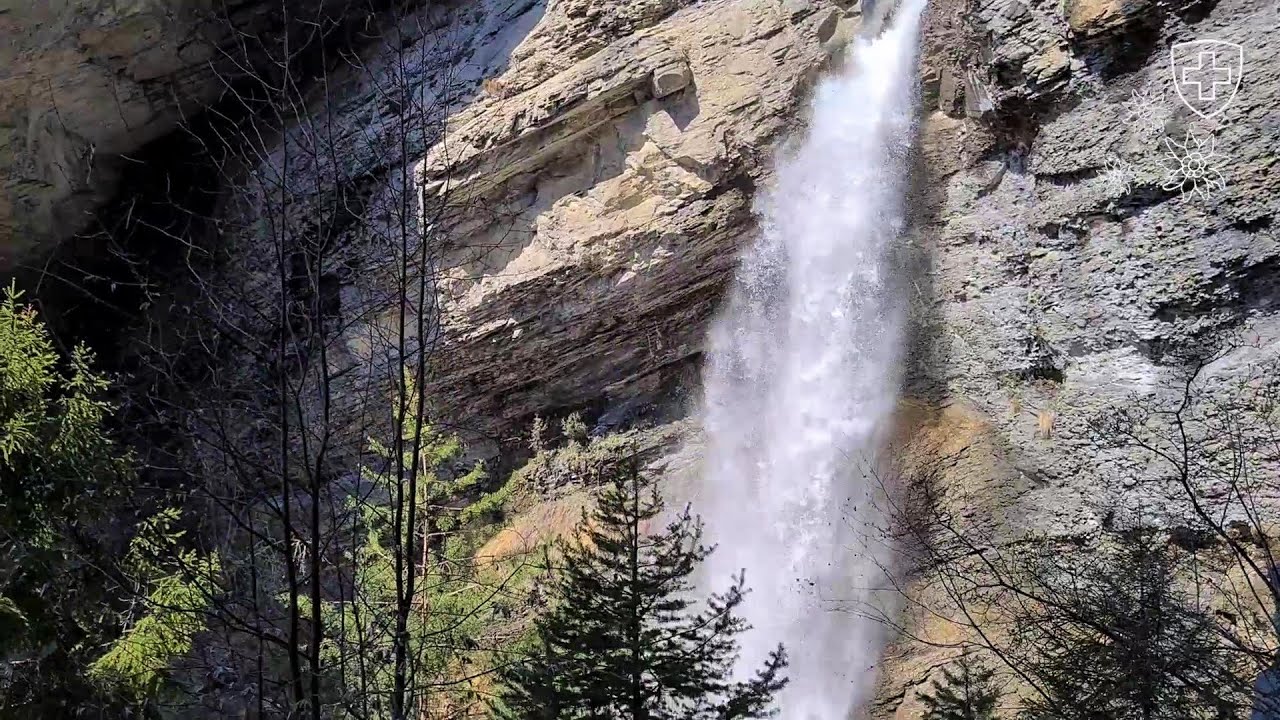 Easter hike from Varen over Raspille Waterfall to Salgesch (2020/04/03)