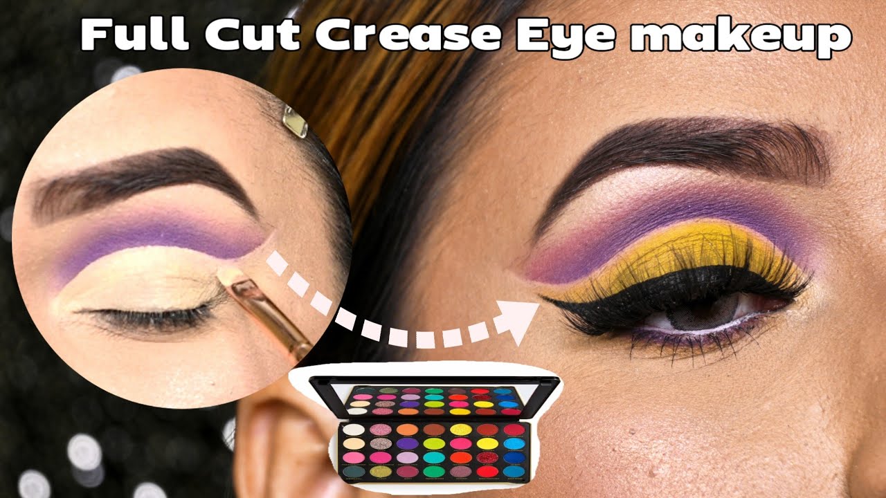 How to do full Cut Crease Eye makeup | Beginner tutorial | #eyemakeup #makeup