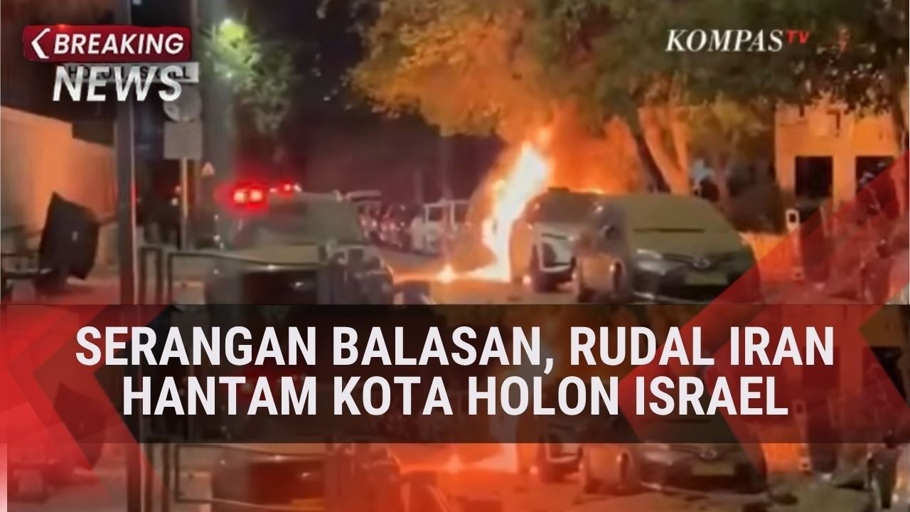 Serangan Balasan, Rudal Iran Hantam Kota Holon Israel