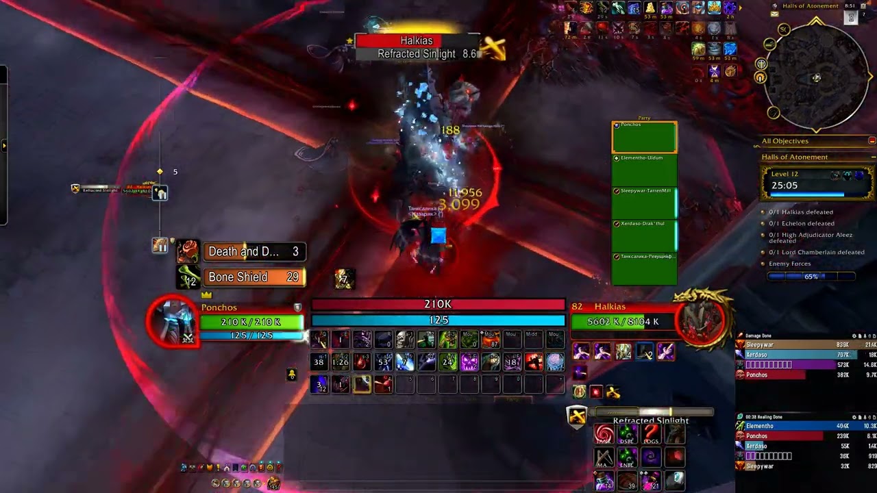 The War Within: Blood Death Knight - Halls of atonement +12 - Different route