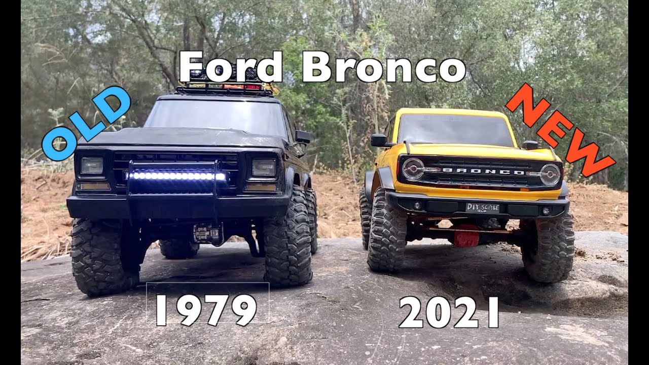 Traxxas trx4 Old Bronco vs Axial SCX10ii New Bronco 2021