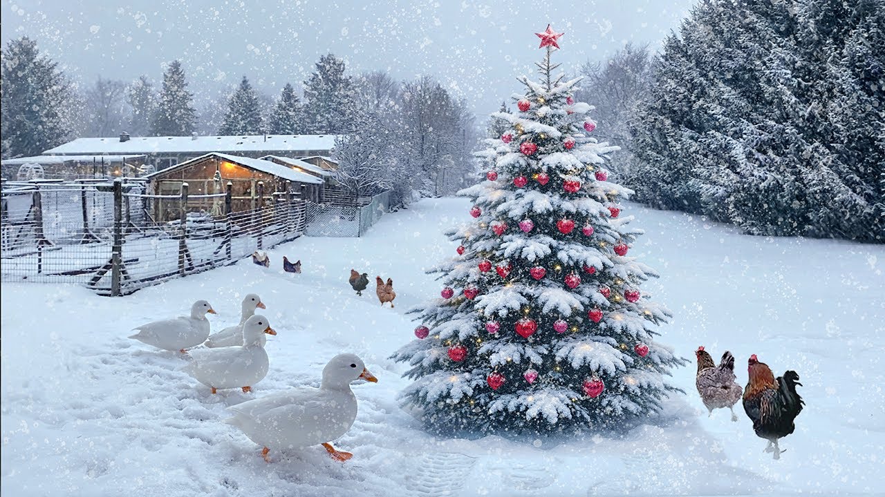 A Cozy Christmas in the Countryside 🎄Peaceful Decorating, Warm Meals & Life with My Pets