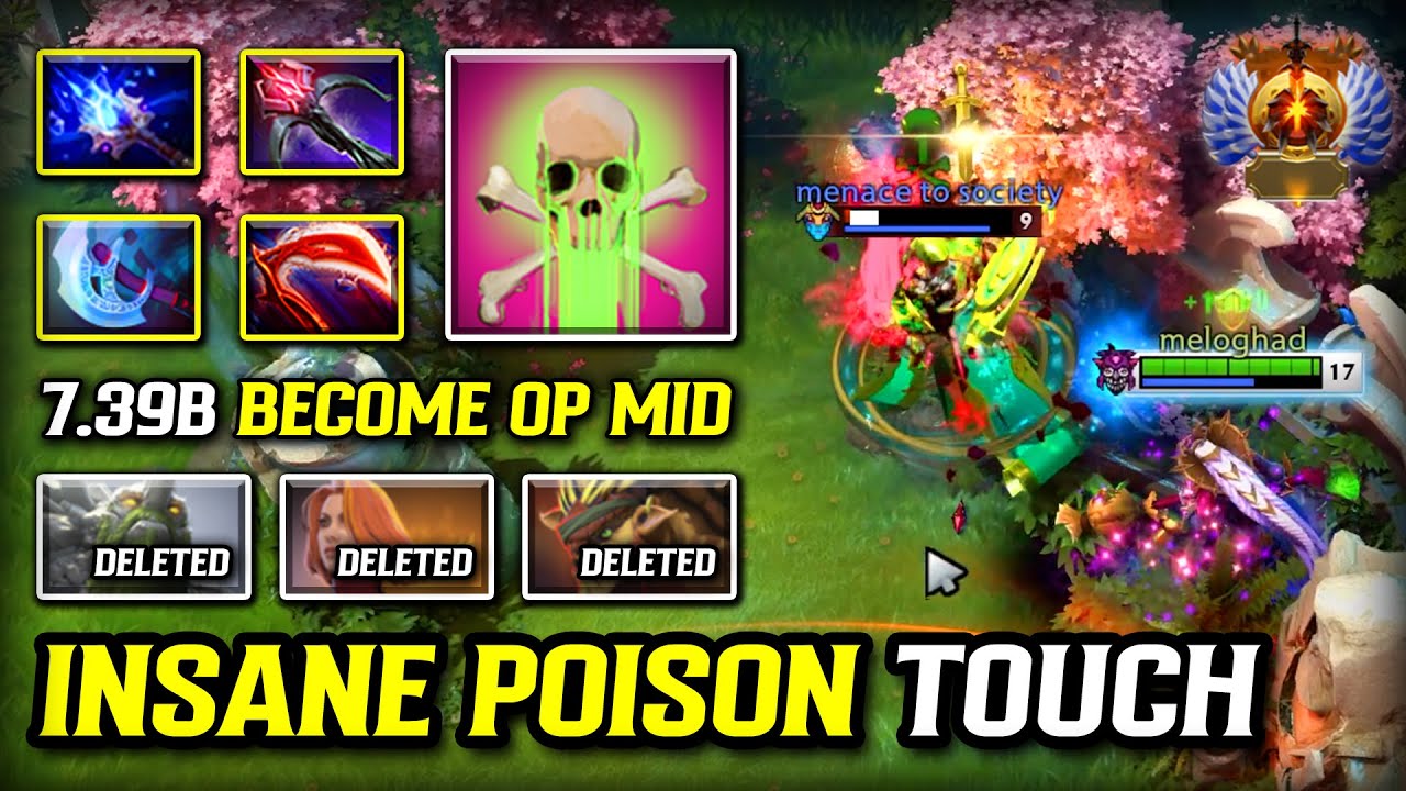7.39b СТАНЬТЕ OP MID Dazzle | Desolator + Daedalus Build | БЕЗУМНЫЙ DPS Poison Touch DOTA 2
