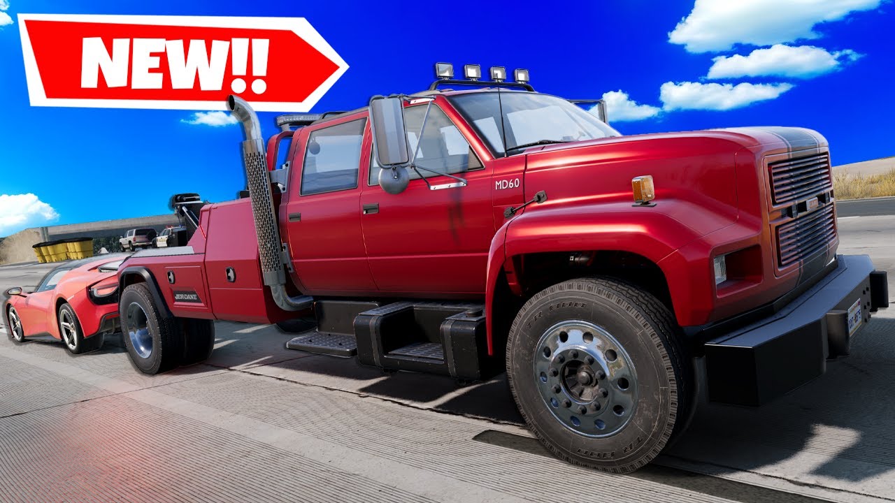 This Tow Truck Wrecker Handles EVERYTHING in BeamNG Drive Mods!