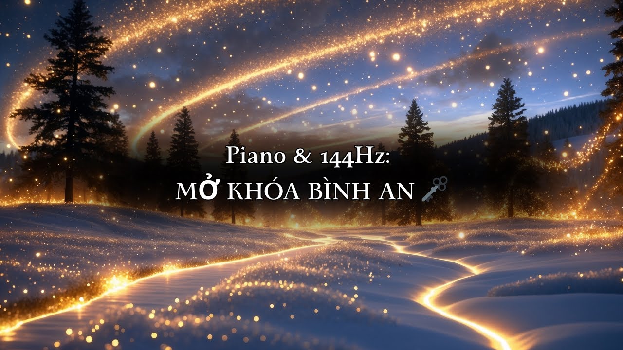 Nhạc Thư Giãn Piano & Tần Số 144Hz Chữa Lành Tâm Hồn Ⅰ Giảm Stress, Ngủ Ngon Ⅰ Cảnh Tuyết Lung Linh