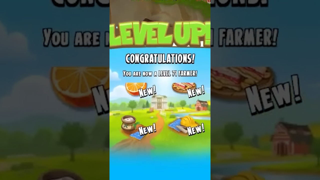 I finally reached level 71 in HayDay!