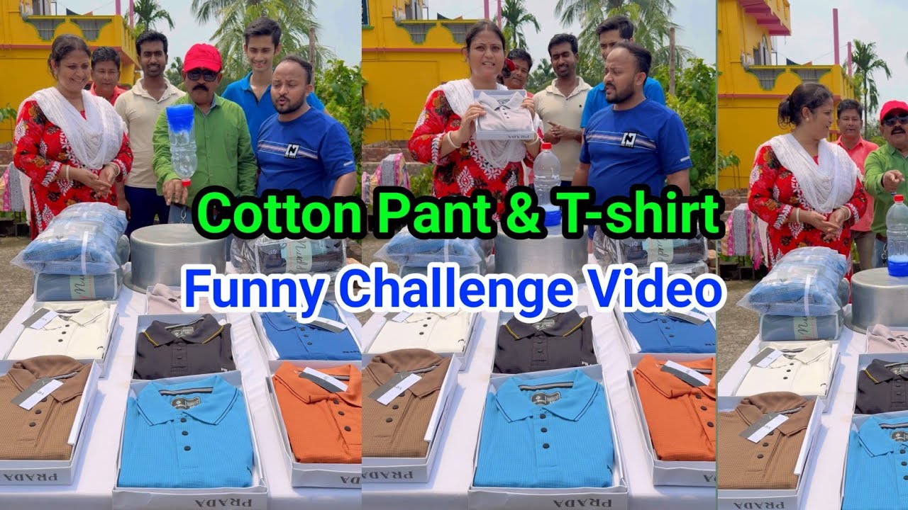 Cotton Pant And T-shirt Funny Challenge Video