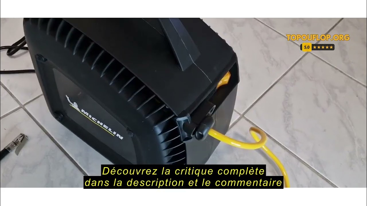 Avis sur la MICHELIN Compresseur d'Air Mural MBL GO avec Enrouleur de Tuyau - Tuyau 10 m&egrave;tres - Souf
