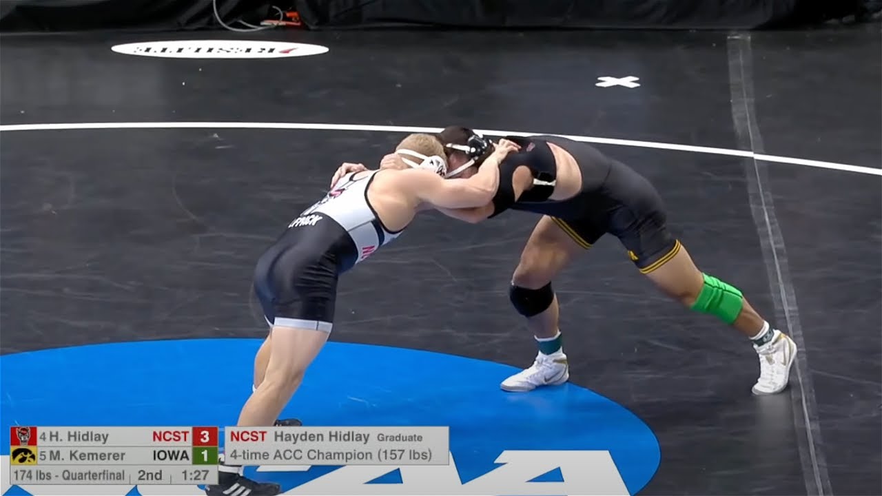 174lbs Hayden Hidlay (NC State) vs Michael Kemerer (Iowa)