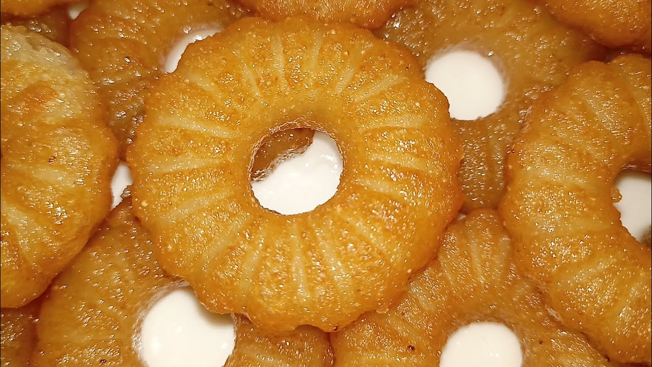 دقيق+مياه = 👈احلى حاجة حلوة 😋وخفيفة👌 وحصرى على اليوتيوب👍@افكار ع النار